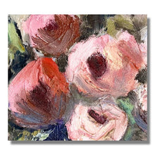 Load image into Gallery viewer, Abstract Flowers, Original Floral Art, Flower Painting, Earth Tone Artwork, Custom Painting, Textured Floral Art