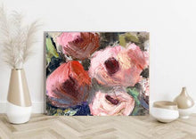 Load image into Gallery viewer, Abstract Flowers, Original Floral Art, Flower Painting, Earth Tone Artwork, Custom Painting, Textured Floral Art